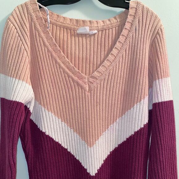 Someday lovin Get It Girl Tunic Pink Sweater - Picture 3 of 7